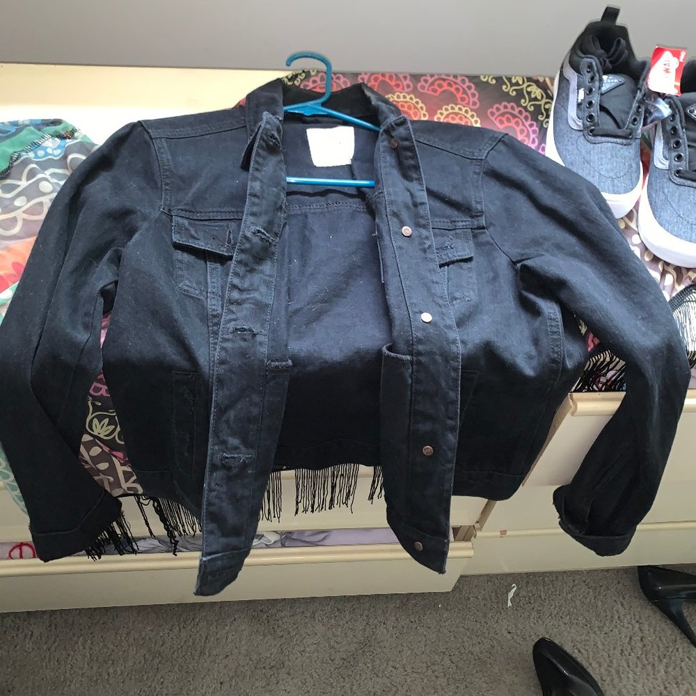 Abercrombie & Fitch Black Denim Jacket